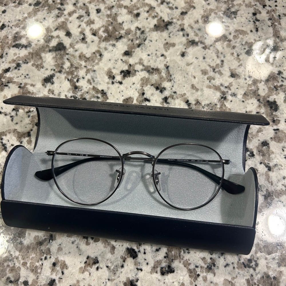 Ray-Ban Round Metal Glasses Silver